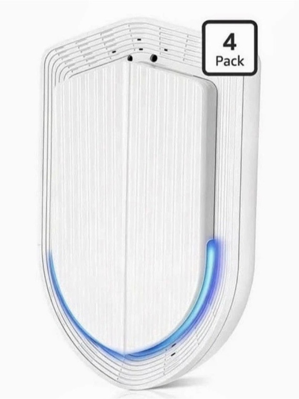 Shield-Shaped Ultrasonic Pest Repeller 4-Pack